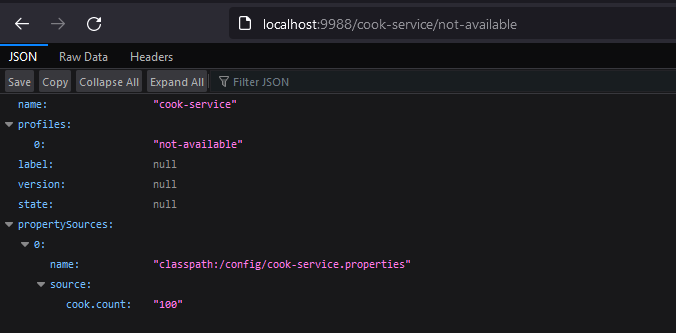Spring cloud config server non-existent profile