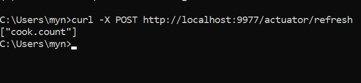 Sending request to request configuration from config server