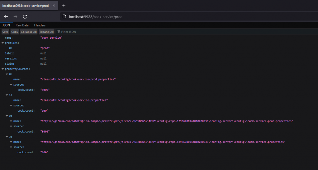 Configure private git access for spring cloud config server