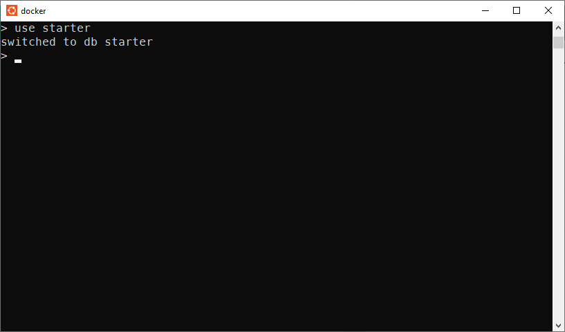 Create new database in MongoDB