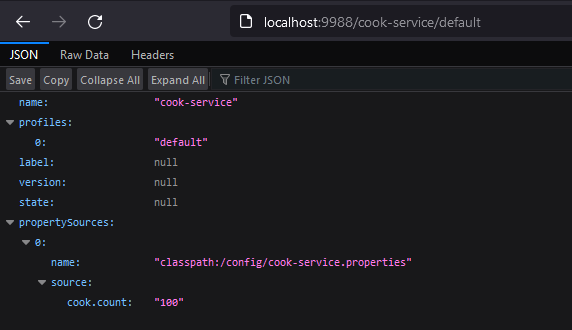 Spring cloud config server default profile