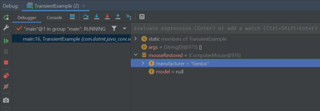 Deserialization with changes