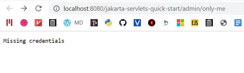 Servlet filter prevents request going through