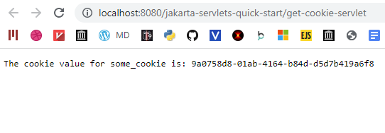 Cookie is set and we are able to display the value