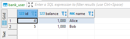 Alice and Bob both have 1000 credits