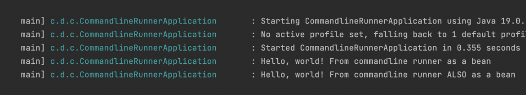 Creating and running multiple CommandlineRunner beans