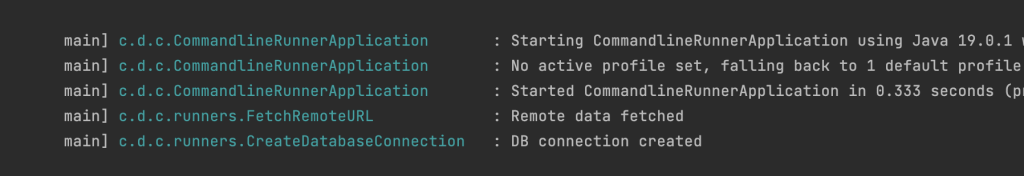CommandlineRunner tasks running in order