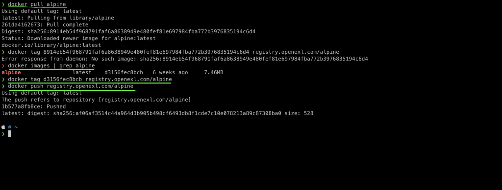 Download alpine from docker hub and push to nexus oss