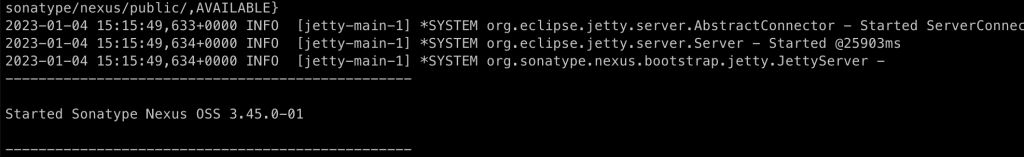 Nexus3 OSS is ready to serve