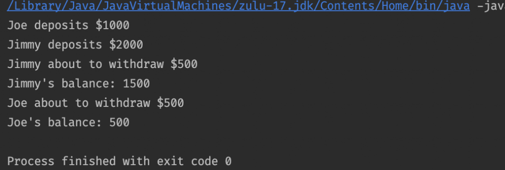ThreadLocal example output