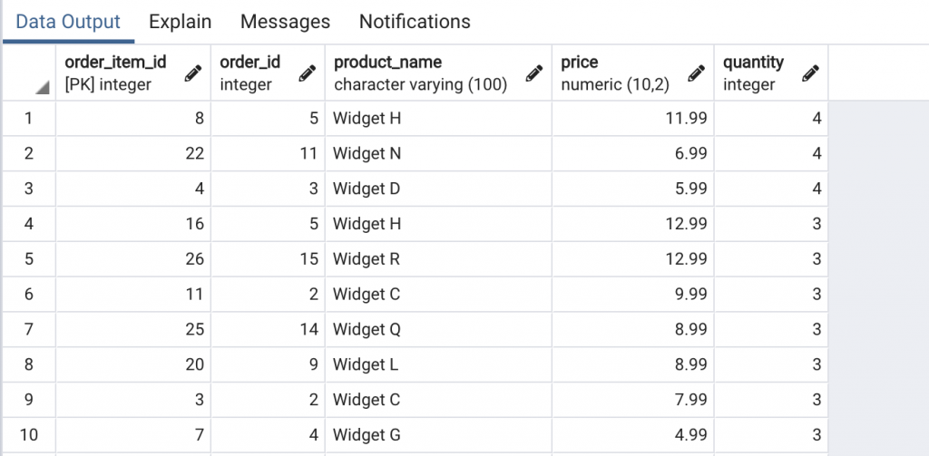 ORDER BY using multiple columns