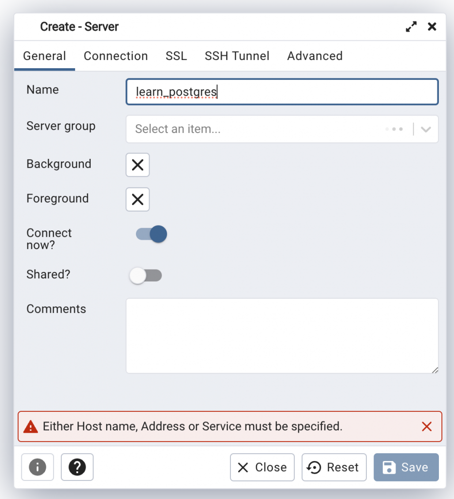 Set a server name, could be anything