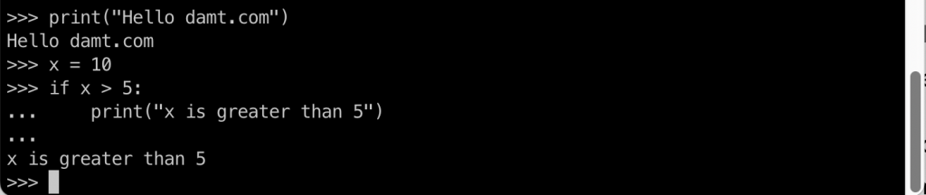 Basic python syntax