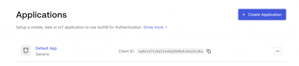 Create application UI in Auth0