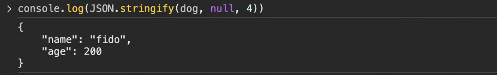 pretty print json with indentation 4